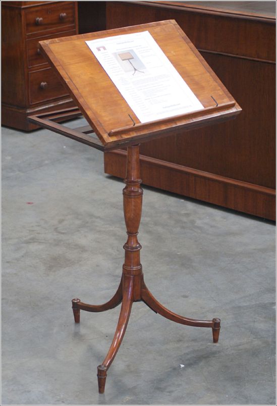 7002 Antique Georgian Satinwood Reading Table